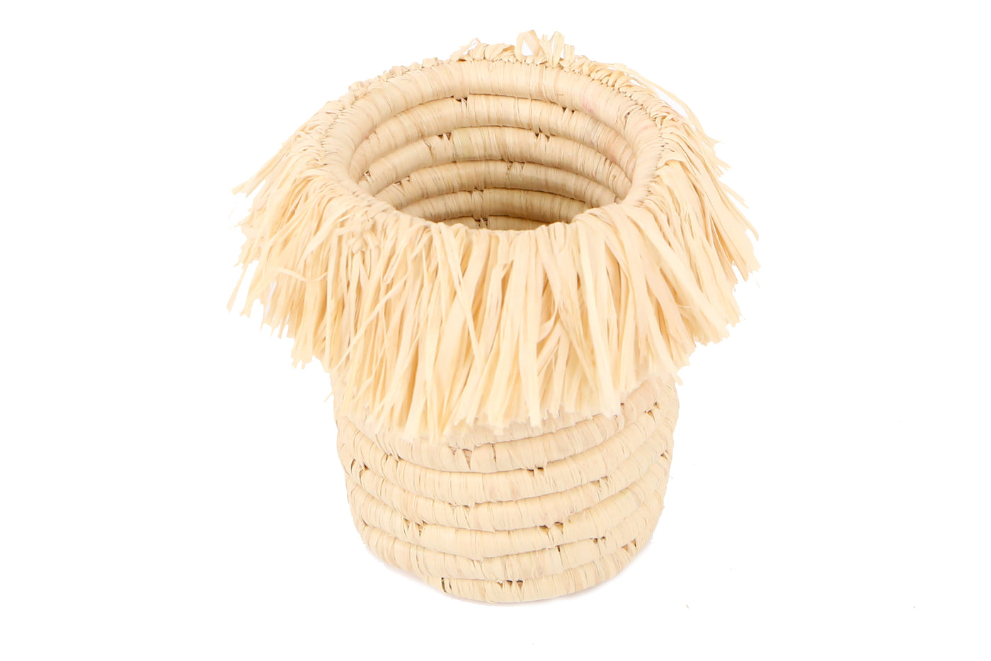Neutral Brush Cup - 4" Fringed Natural