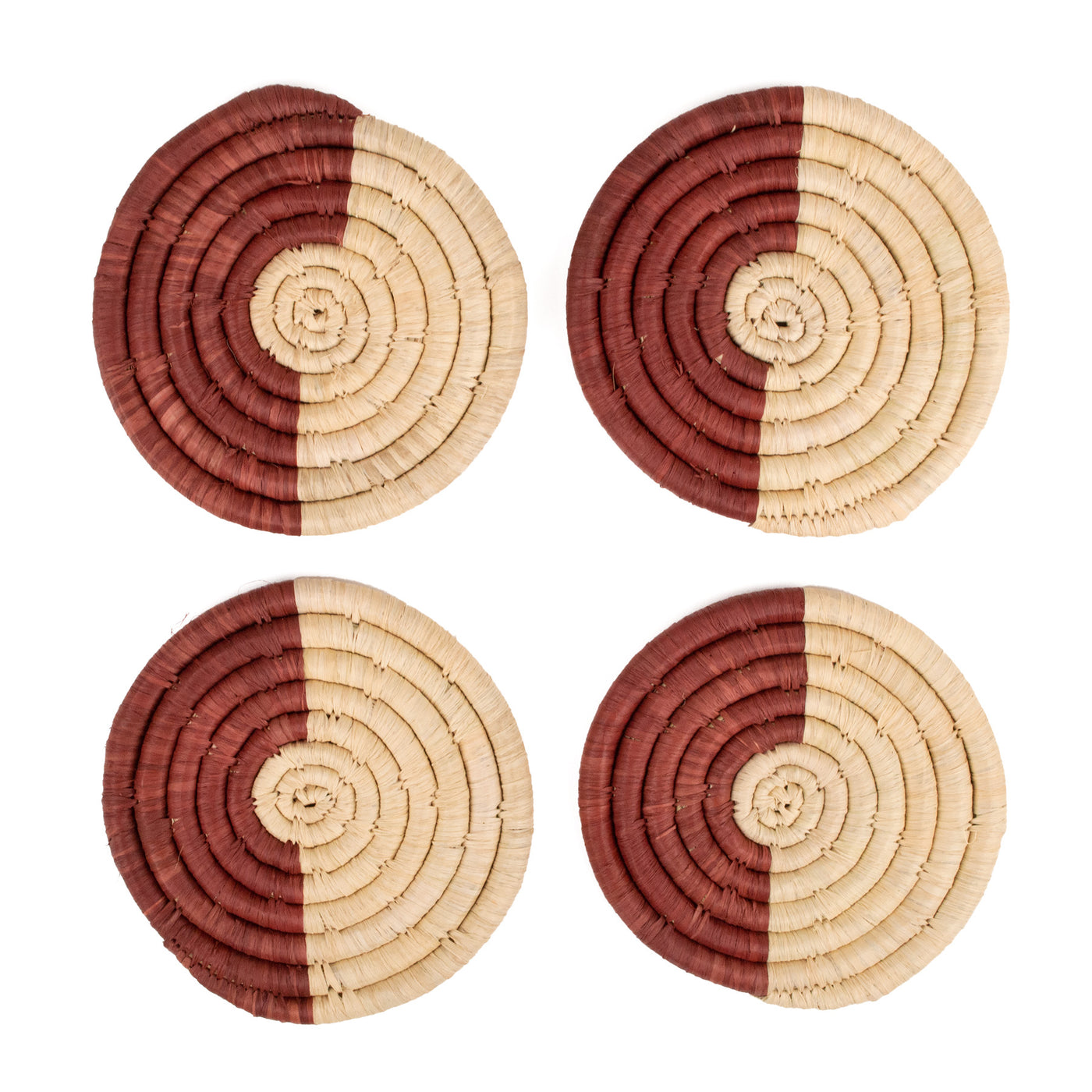 Woodland Coasters - Rust, Set of 4