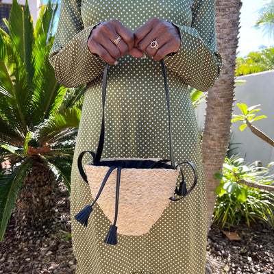 Modern Handbag - Braided Leather Straps