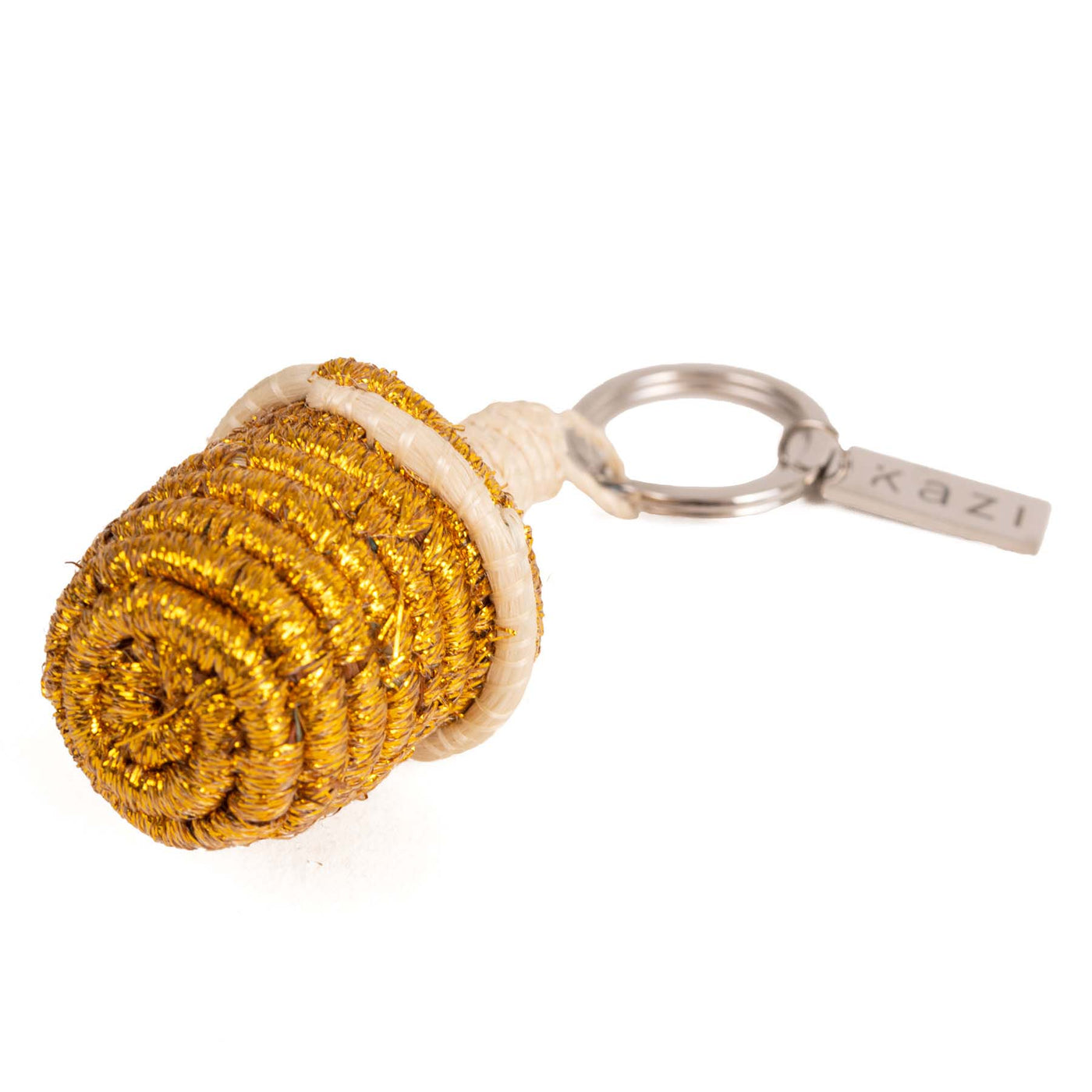 Woven Keychain - Gold