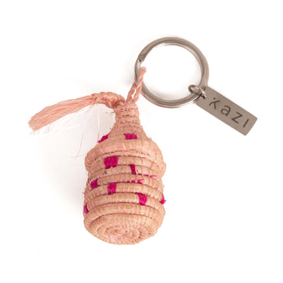 Woven Keychain - Spotted Green