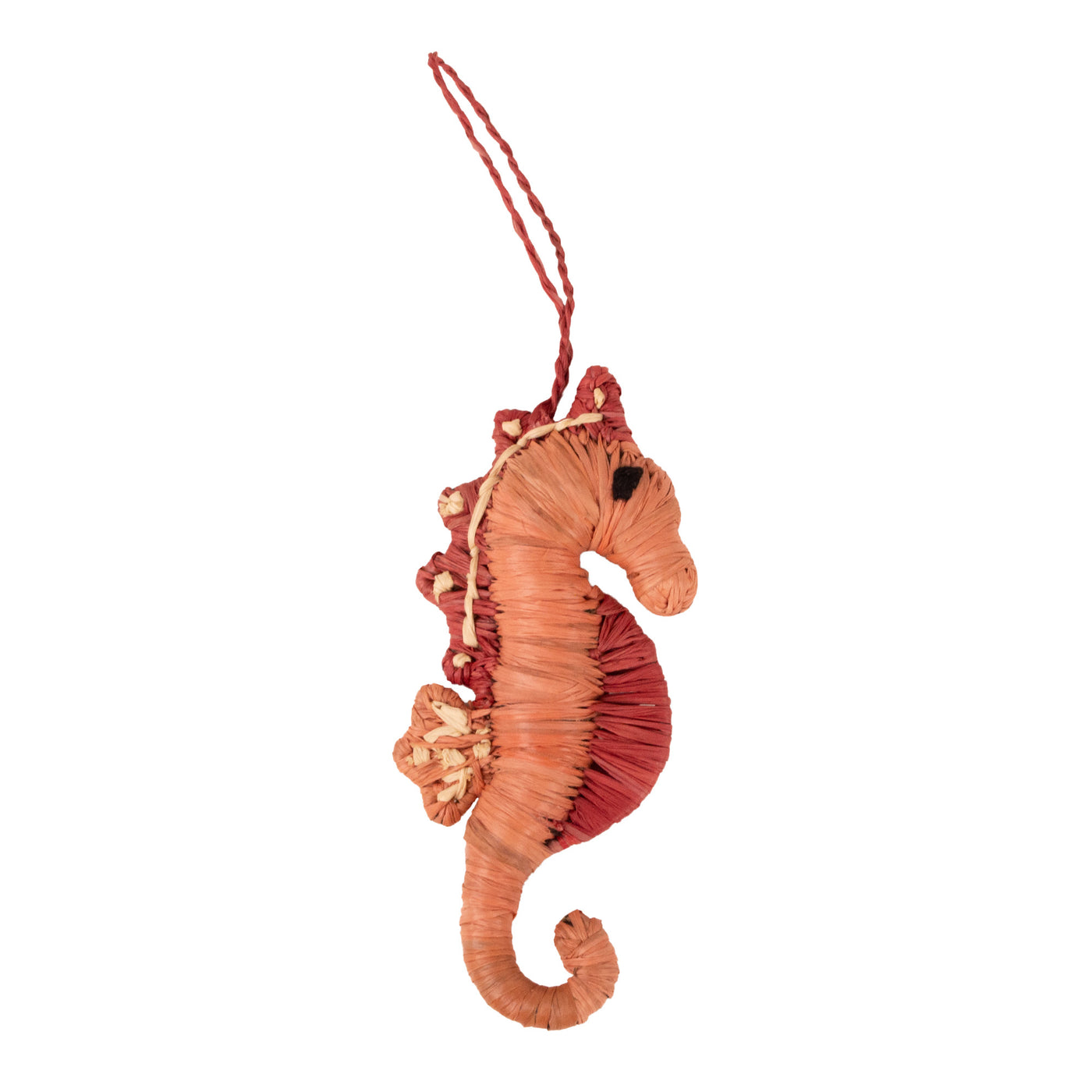 Coastal Ornament - Peach Seahorse