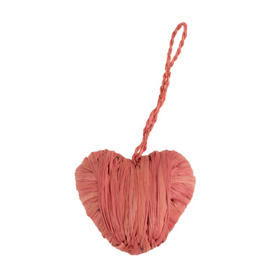 Pink Heart Ornaments, Set of 3