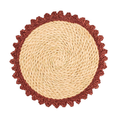 Woodland Placemats - 15" Rust Scallop, Set of 2