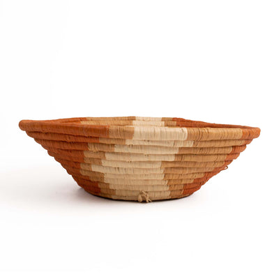 Earthen Craft Woven Bowl - 12" Rust