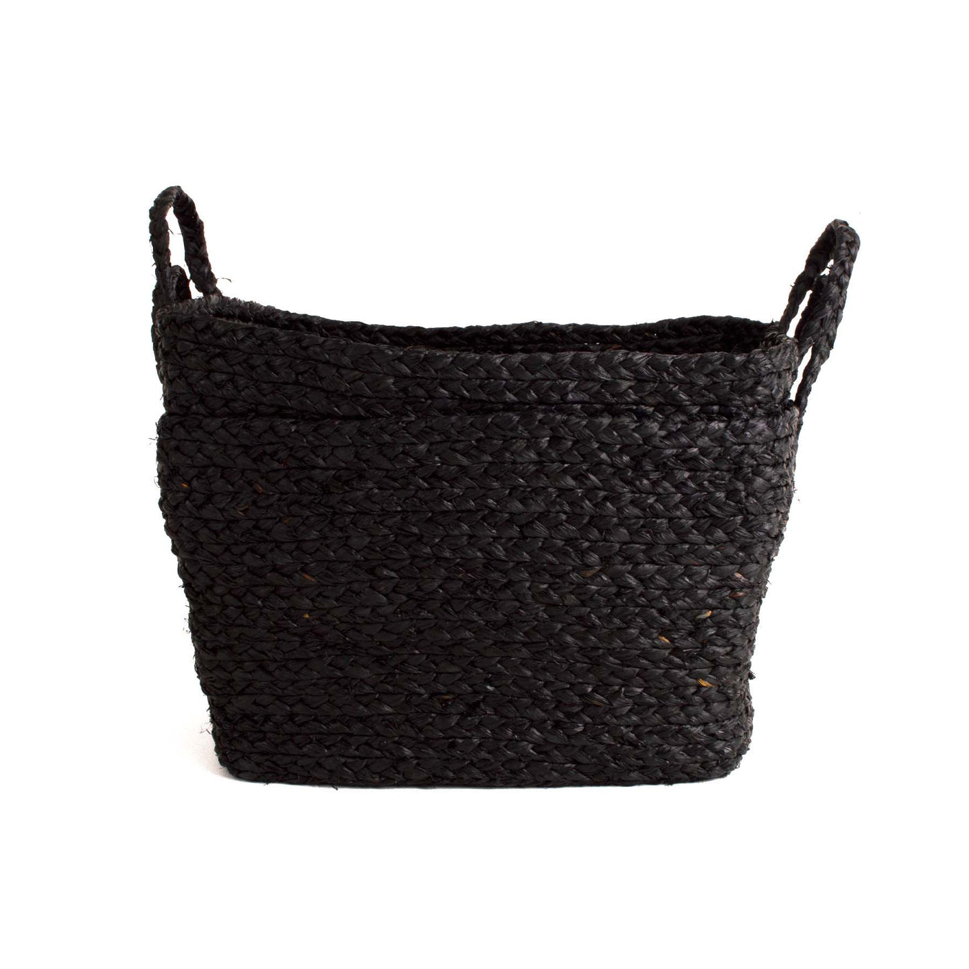 Storage Basket with Handles, Set of 2 - Black