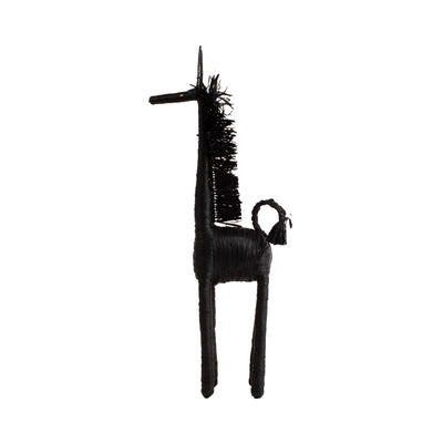 Modern Figurine - 22" Black Giraffe