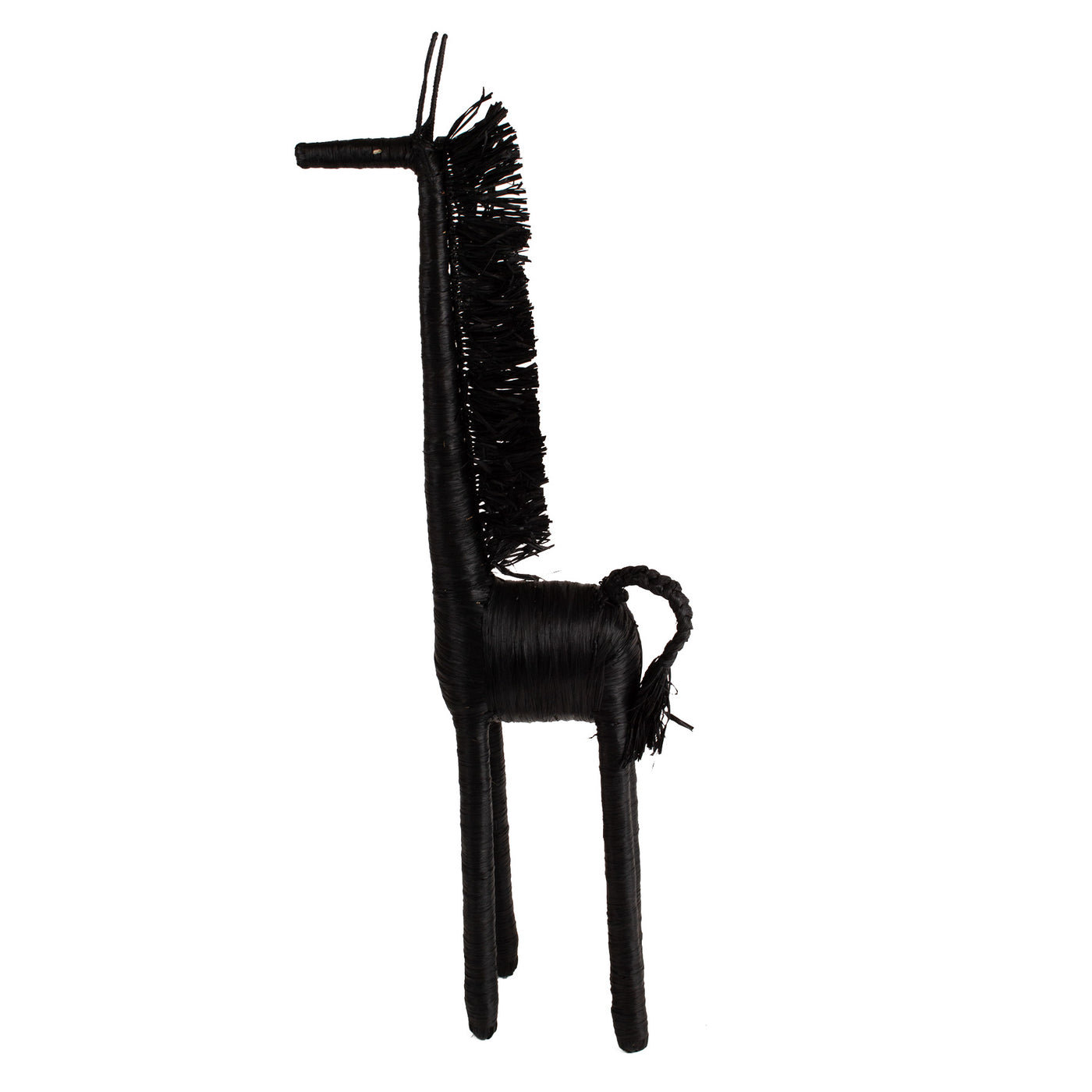 Modern Figurine - 32" Black Giraffe