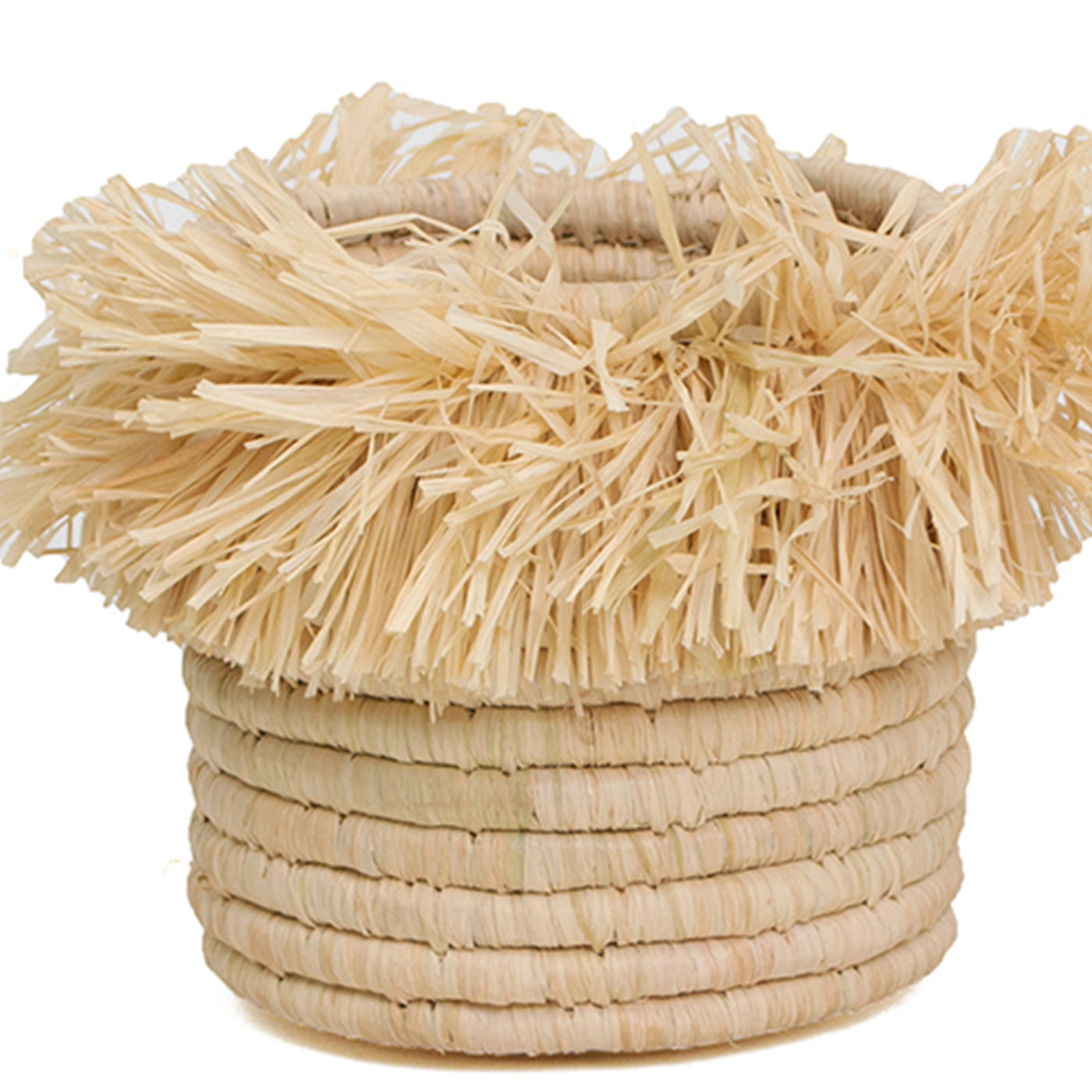 Neutral Catch All - 5" Fringed Natural