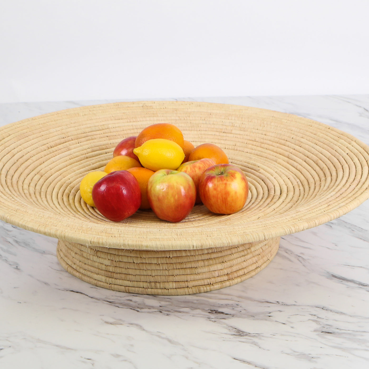 Large All Natural Footed Bowl