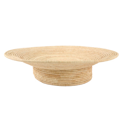 Large All Natural Footed Bowl