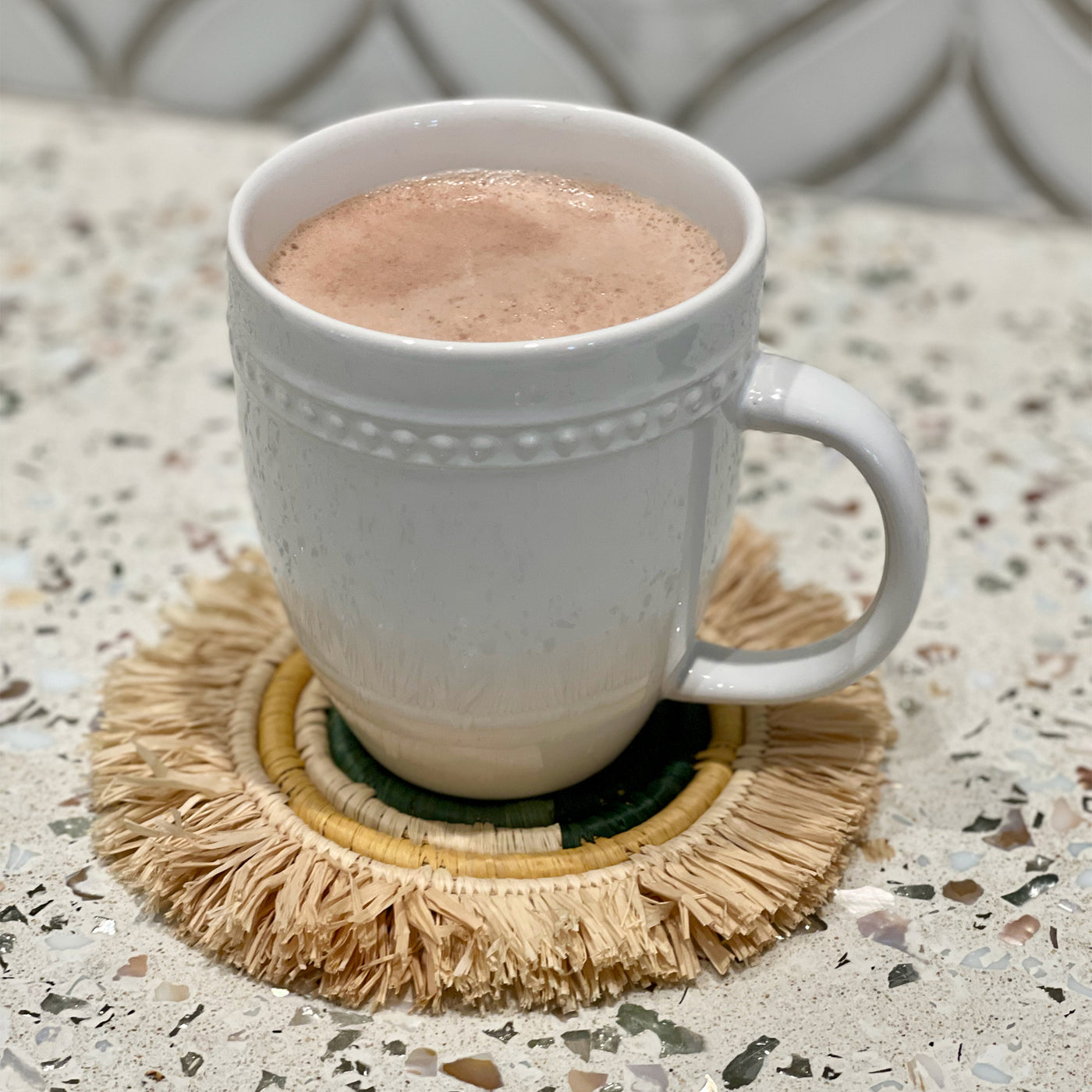 Nostalgia Woven Coasters - Fringed (Set of 4)