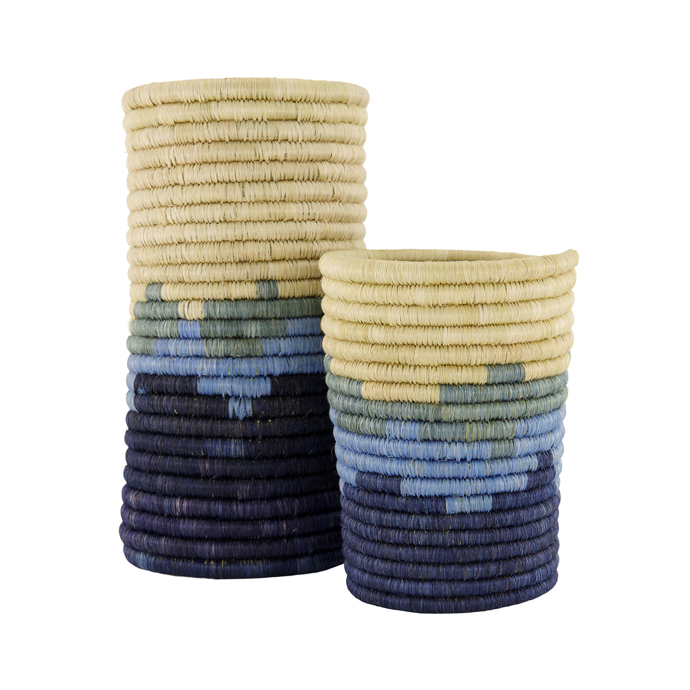 Coastal Vessels - Cylindrical Vases, Set of 2