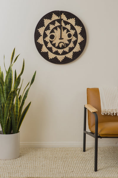 22" Sun Mask Wall Art Disc - KAZI