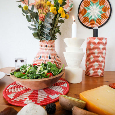 10" Coral Virunga Trivet