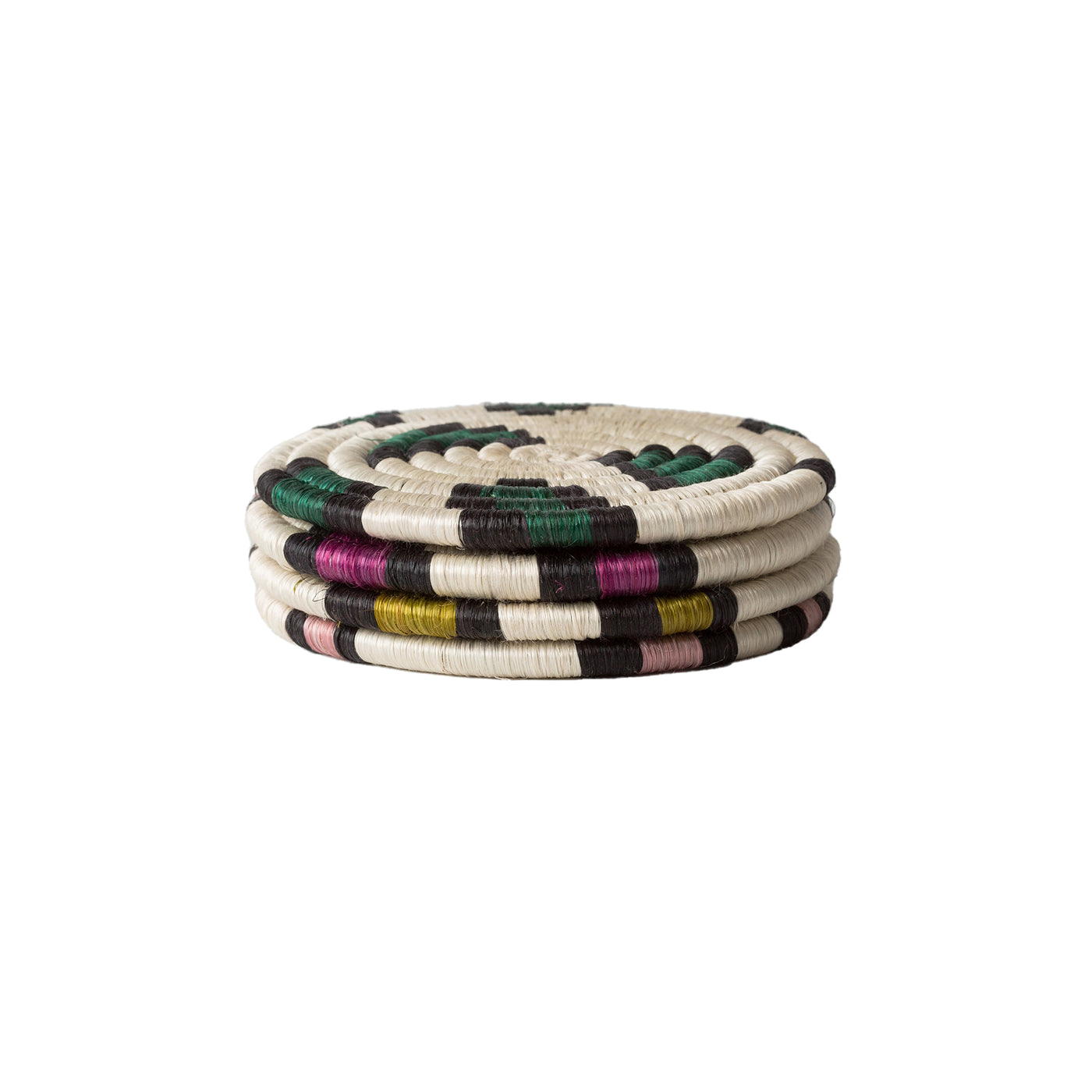 Animal Print Neon Coasters, Set of 4