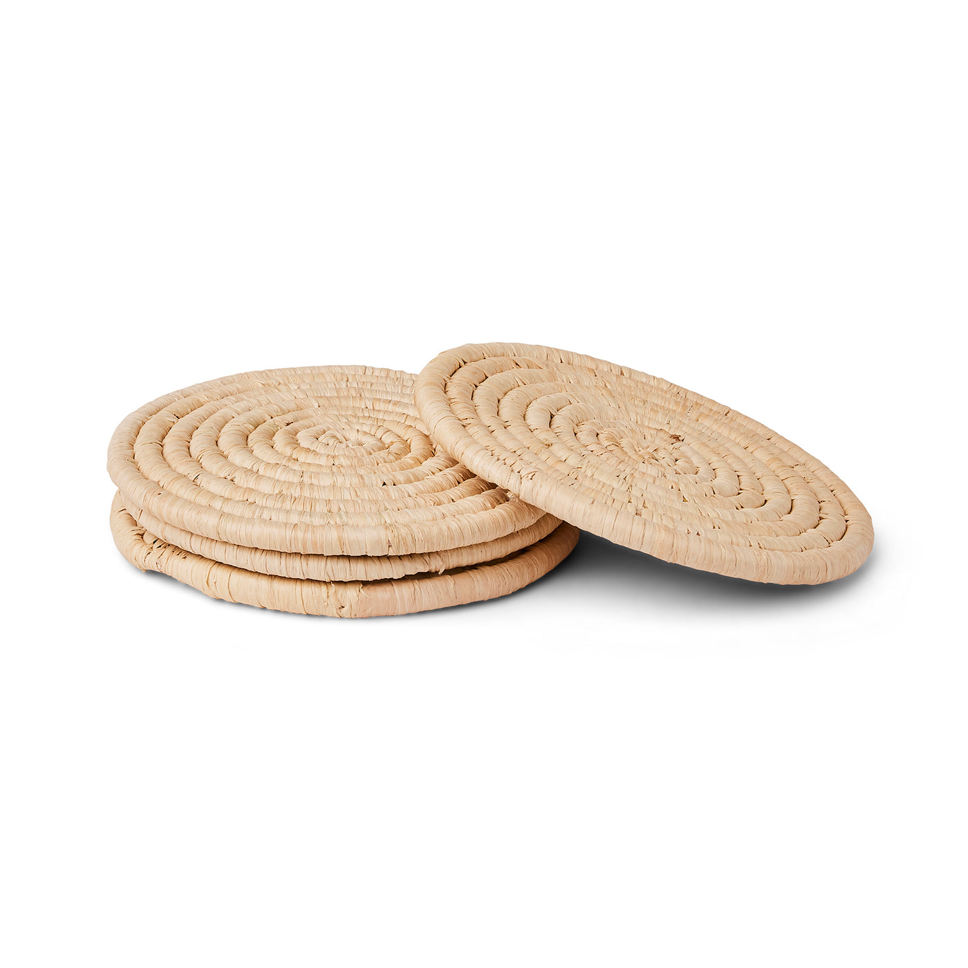 Neutral Coasters - Natural, Set of 4