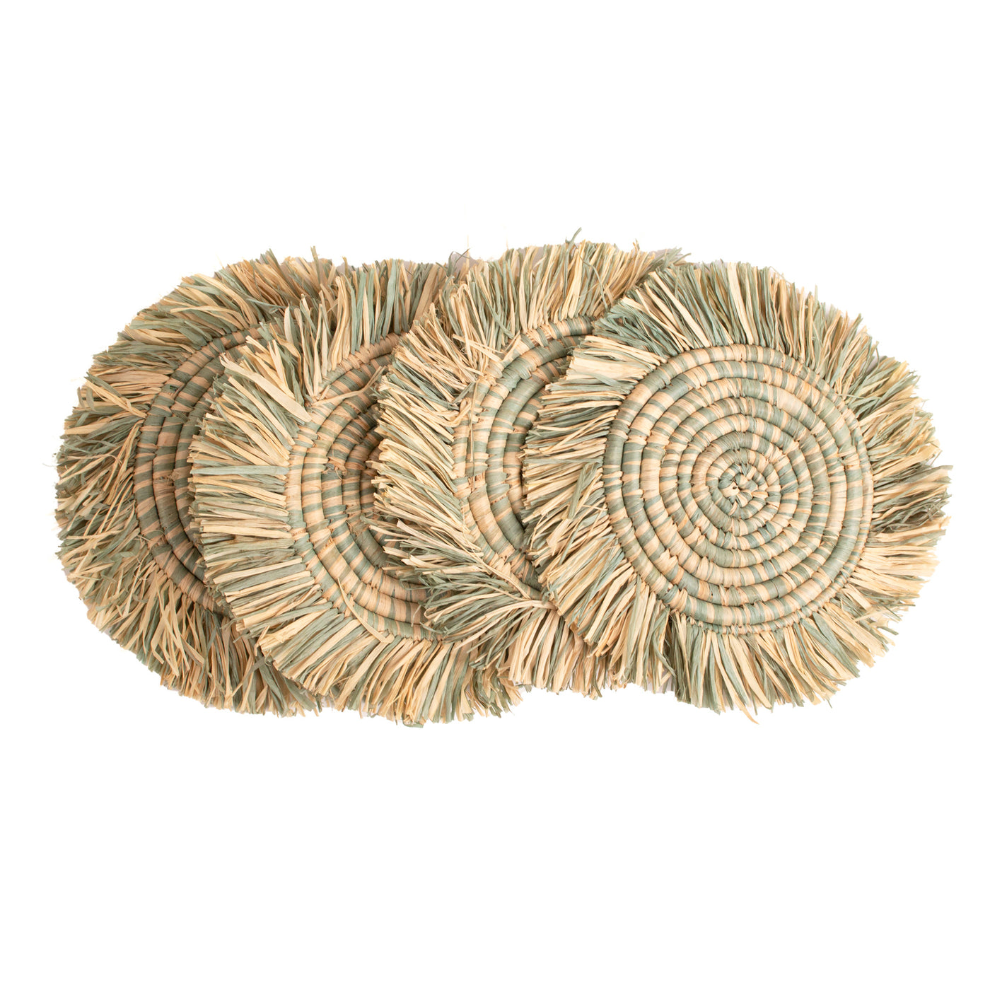 Town Square Coasters - Patina Fringe, Set of 4