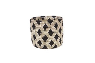 9" Large Black Planter 8.5" x 8" - KAZI
