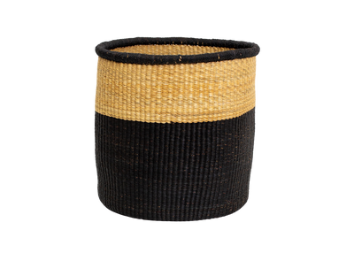 11" Large Dipped Black Grass Planter - KAZI