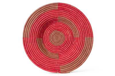 21" Large Rita Woven Wall Art Plate - KAZI