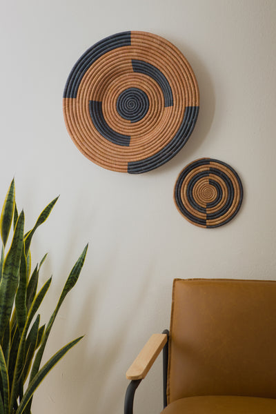 21" Large Lola Woven Wall Art Plate - KAZI
