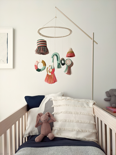 7-piece Woven Shapes Baby Mobile - KAZI