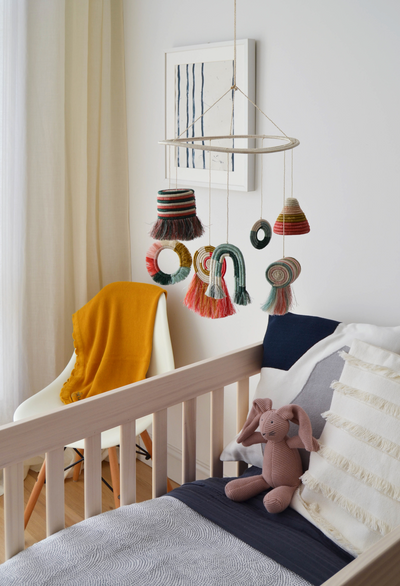 7-piece Woven Shapes Baby Mobile - KAZI