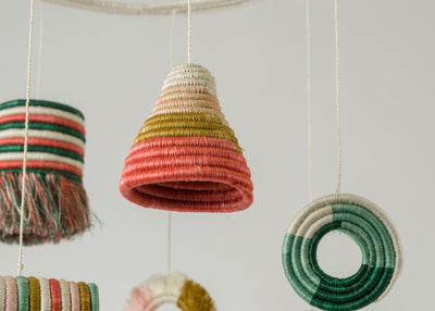 7-piece Woven Shapes Baby Mobile - KAZI