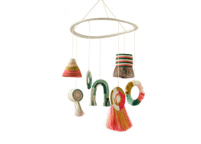 7-piece Woven Shapes Baby Mobile - KAZI