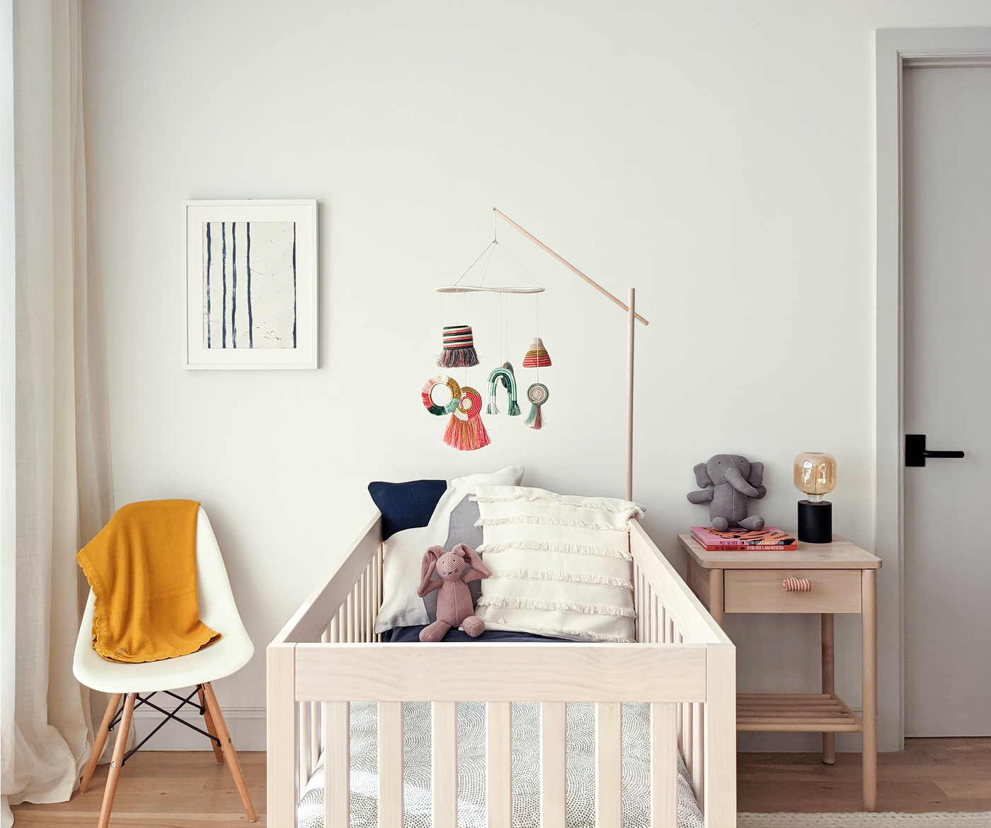 7-piece Woven Shapes Baby Mobile - KAZI