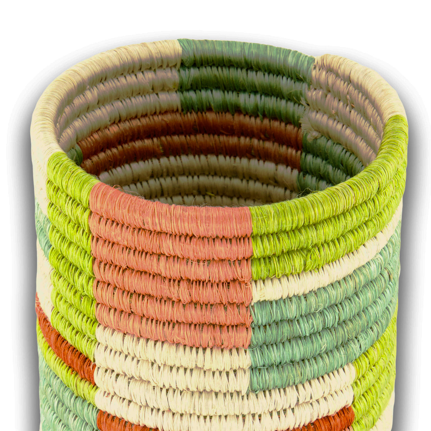 Town Square Vessel - 8" Patchwork Cylinder
