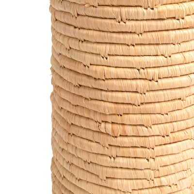 Stone Vessel - 8.5" Natural Cylindrical Vase