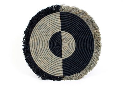 21" Large Carbon Fringed Wall Disc II - KAZI