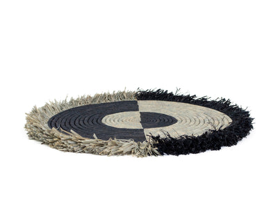 21" Large Carbon Fringed Wall Disc II - KAZI