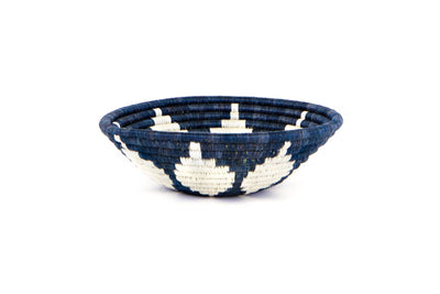 10" Medium Blue Night Round Basket - KAZI