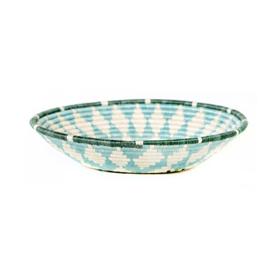 Extra Large Silver Blue Intore Basket