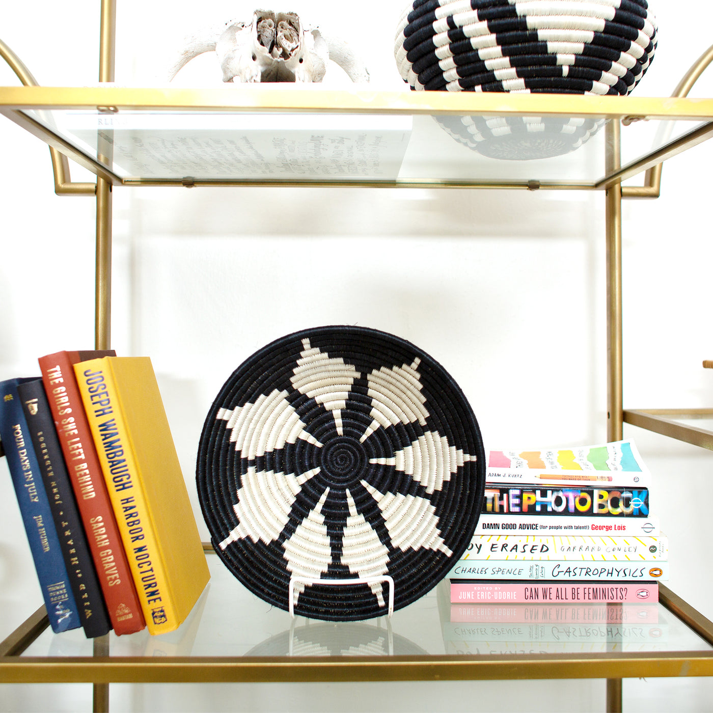 10" Medium Black Hope Round Basket