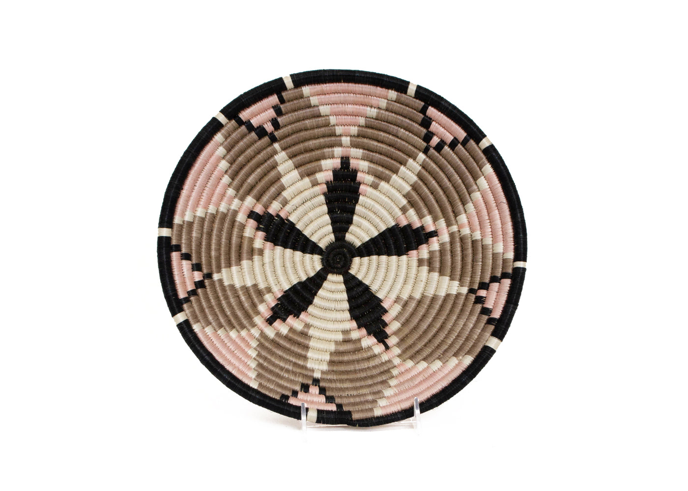 12" Large Cloud Pink + Sandstorm Hope Round Basket - KAZI
