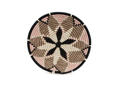 12" Large Cloud Pink + Sandstorm Hope Round Basket - KAZI