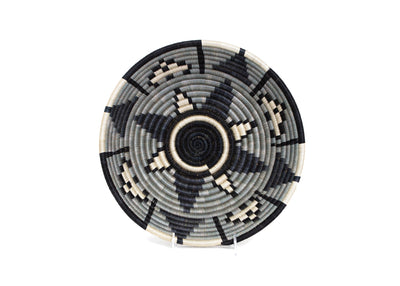 12" Large Slate Kisasa Round Basket - KAZI