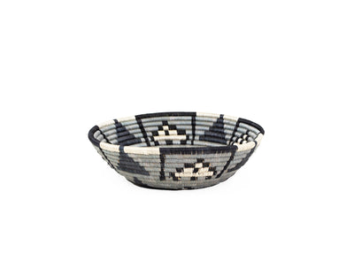 12" Large Slate Kisasa Round Basket - KAZI