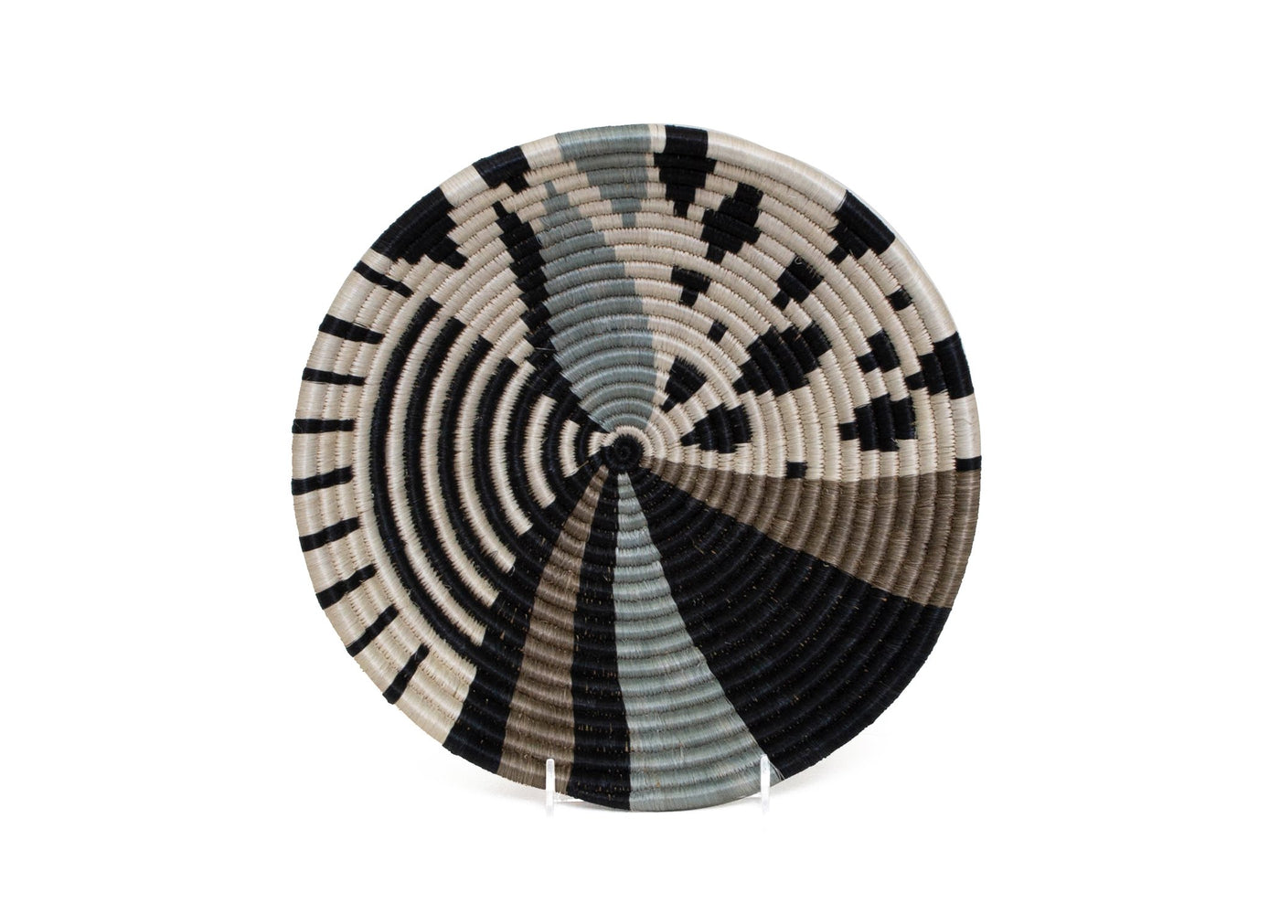 12" Large Slate Biko  Round Basket - KAZI