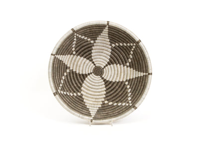 12" Large Light Taupe Jua Round Basket - KAZI