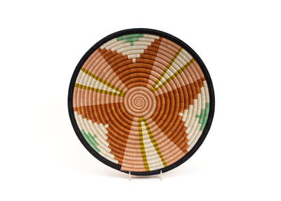 12" Large Desert Flower Geo Round Basket - KAZI
