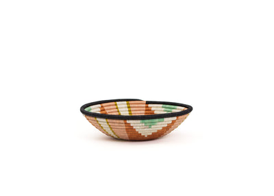 12" Large Desert Flower Geo Round Basket - KAZI