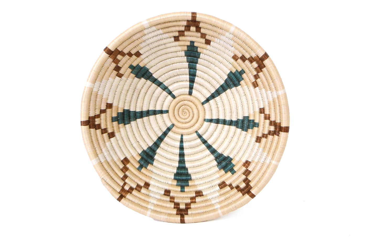 12" Large Shades of Sand Hope  Round Basket - KAZI