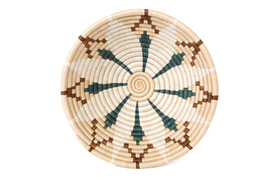 12" Large Shades of Sand Hope  Round Basket - KAZI