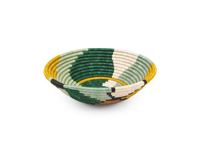 12" Large Ivy Kijani Round Basket - KAZI