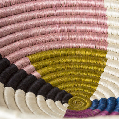 14" Extra Large Multicolor Cheza Round Basket